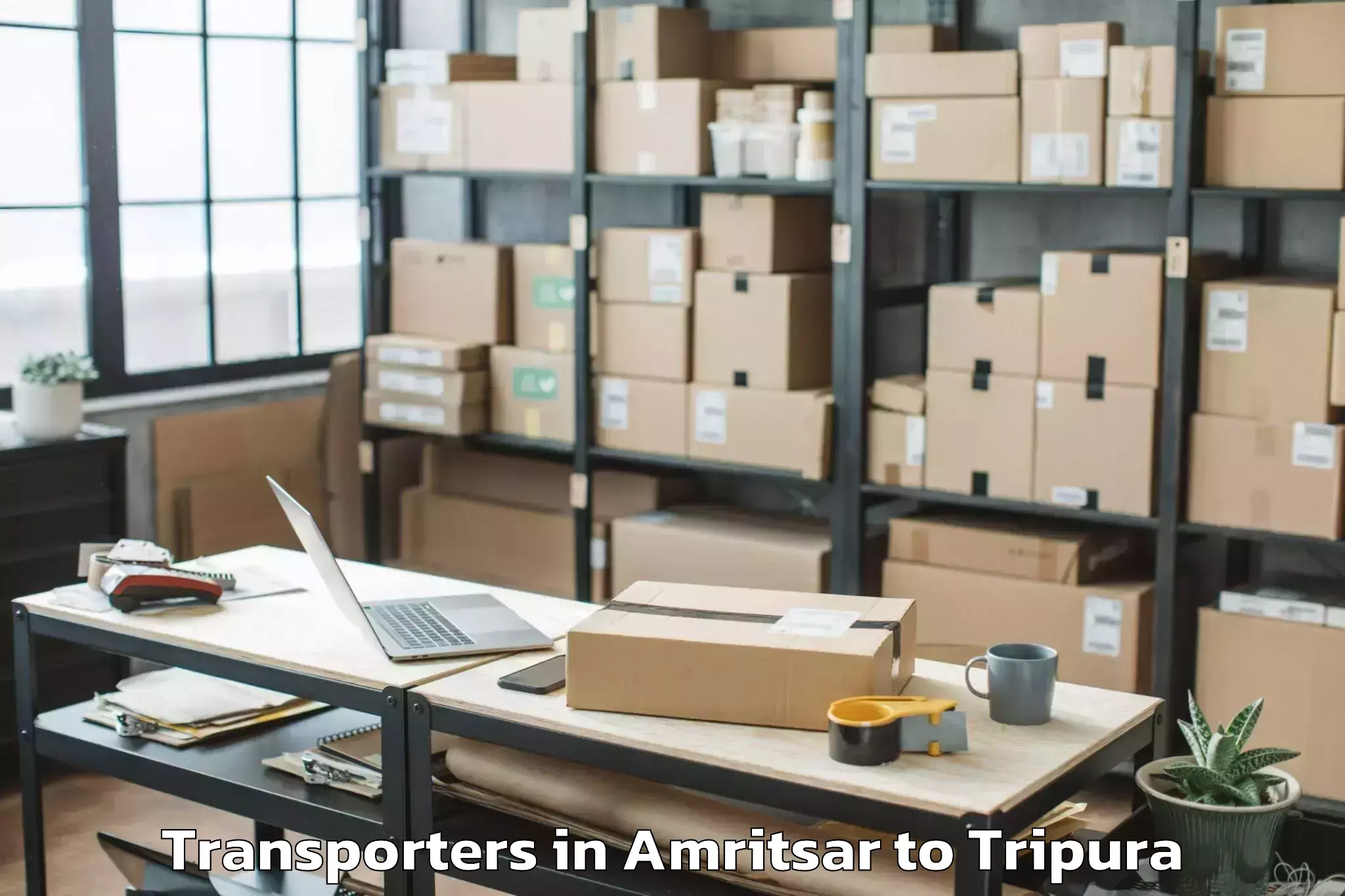 Hassle-Free Amritsar to Udaipur Tripura Transporters